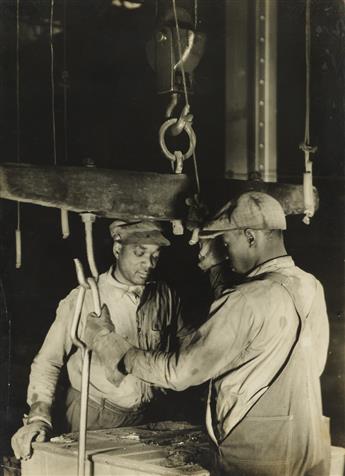 MARGARET BOURKE-WHITE (1904-1971) Aluminum Company of America workers.